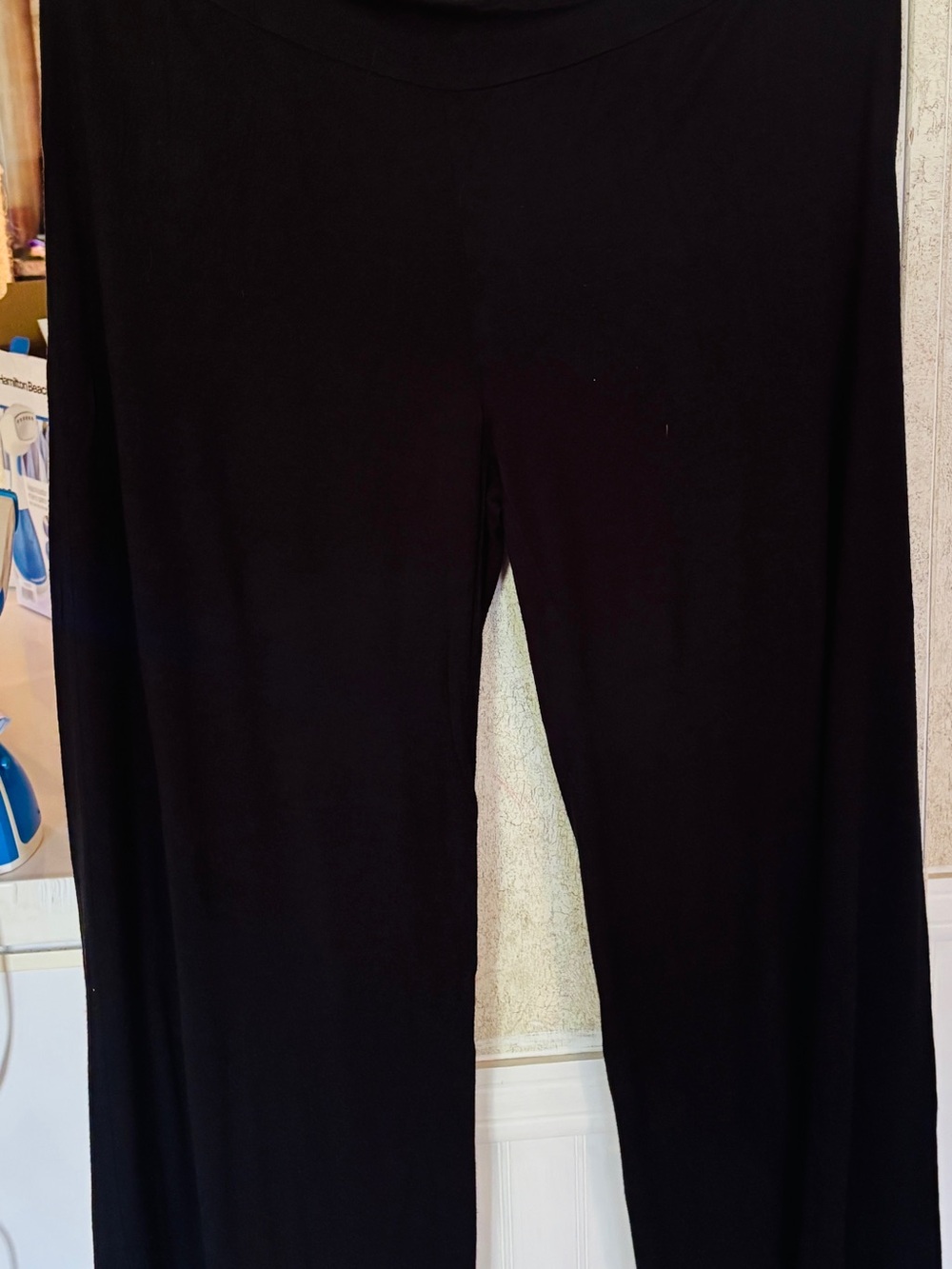 Blumin Apparel Black Wide Leg Lounge Pants Women’s Plus Size Soft Stretch
